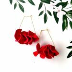 Boxy Flamenco Ruffle Hoops By Icha Cantero Handmade Jewelry