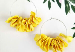 Large Flamenco Ruffle Hoops By Icha Cantero Handmade Jewelry