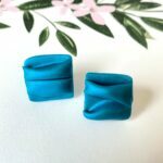 Small Draped Studs By Icha Cantero Handmade Jewelry