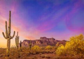 Superstitions Spring Sunset by Byron Neslen Photography