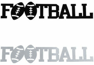 Football Word Decor by Dugout Creek Designs