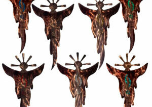 Smoke Spirit - Moon Metal Decor by Meyerdirk Art