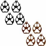 Wolf Paw Prints Set by Dugout Creek Designs